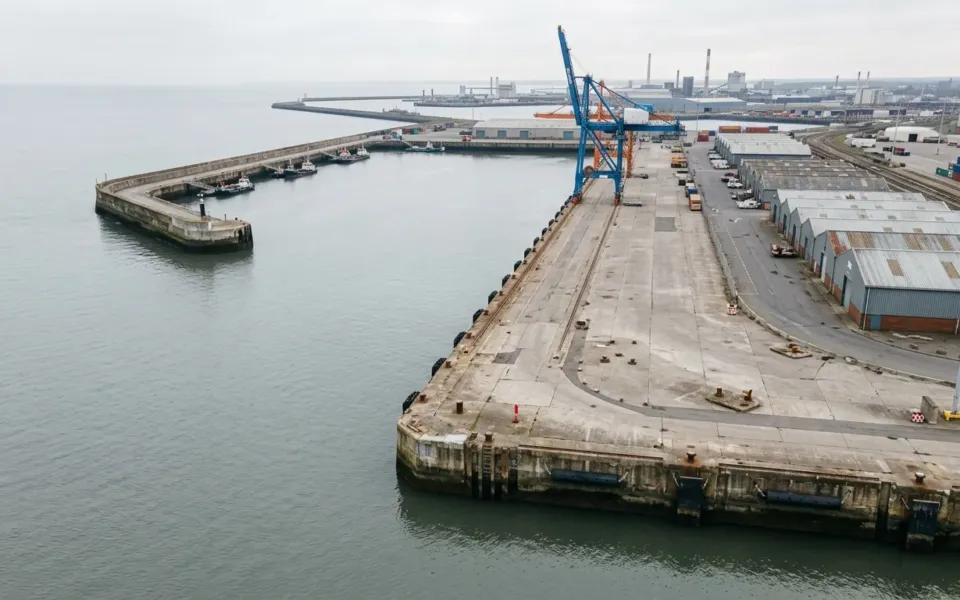 Port de Dunkerque vu du ciel